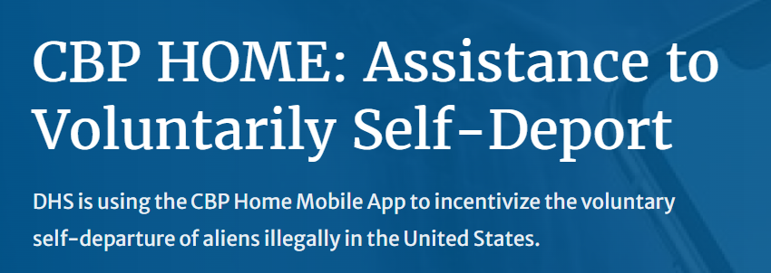 DHS Launches CBP Home App Offering $2,600 Exit Bonus and Travel Aid for Voluntary Self-Deportation