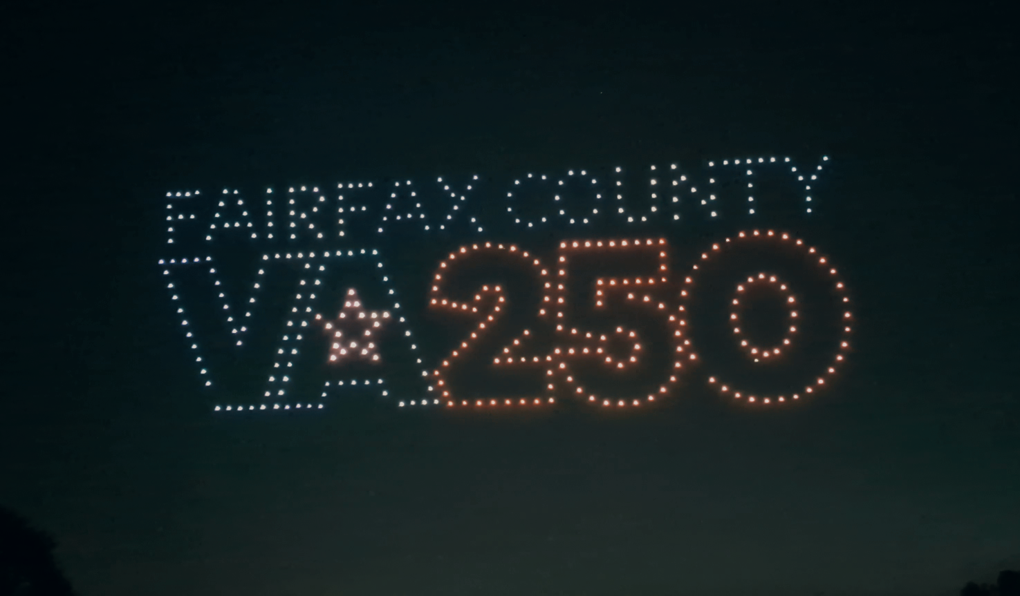 Lake Fairfax Drone Light Show for America’s 250th Anniversary